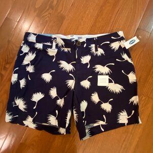 NWT Old Navy Shorts - Navy with White Floral Design - Size 2